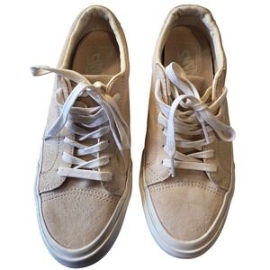 Vans Women's Beige Pink Lace Up Low Ultra Cush Sneakers Size 5.5 Streetwear Y2K
